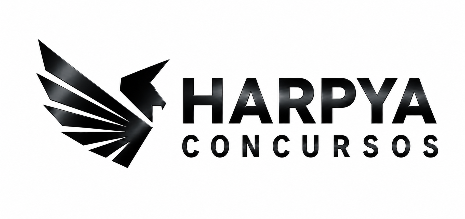 HARPYA Concursos em preto acetinado